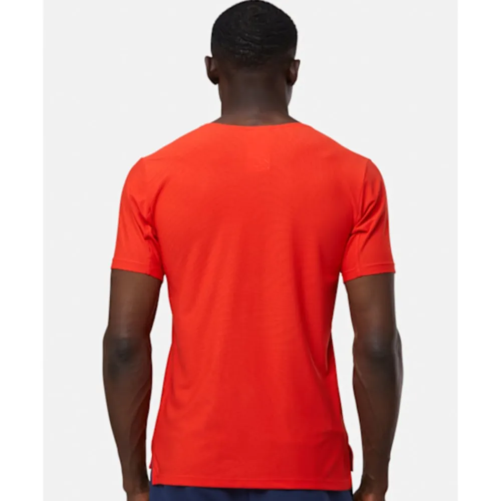 Outlet New Balance Mens Jacquard T-Shirt Orange