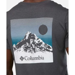 Sale Columbia Mens Kwick Hike Graphic T-Shirt Black