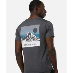 Sale Columbia Mens Kwick Hike Graphic T-Shirt Black