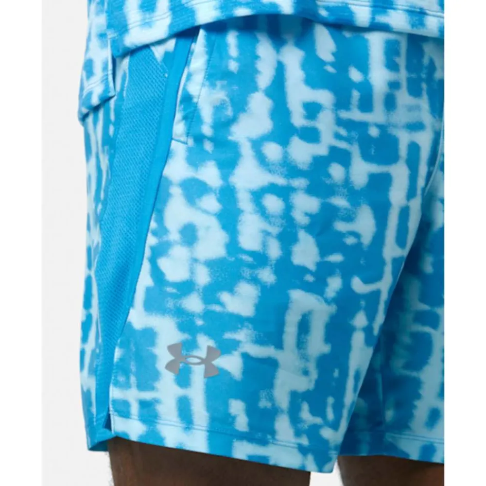 Fashion Under Armour Mens Launch 7 Inch Print Shorts Blue