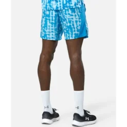 Fashion Under Armour Mens Launch 7 Inch Print Shorts Blue