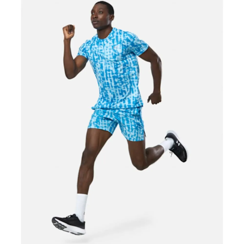 Fashion Under Armour Mens Launch 7 Inch Print Shorts Blue