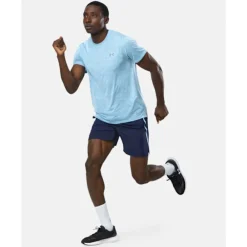 New Under Armour Mens Launch Camo T-Shirt Blue