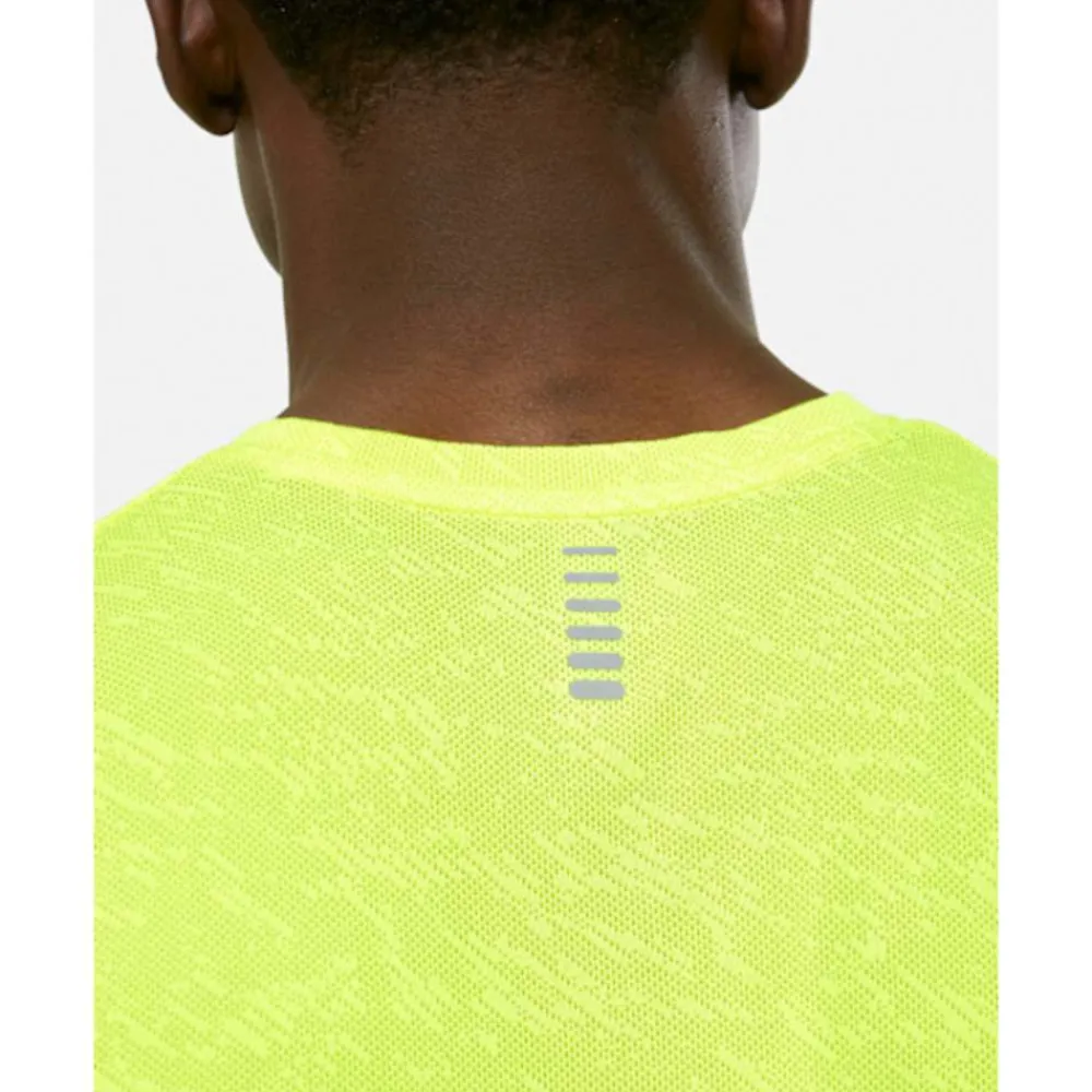 Discount Under Armour Mens Launch Run Camo T-Shirt Yellow