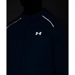 Discount Under Armour Mens Launch Run Hooded Jacket Blue