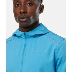 Discount Under Armour Mens Launch Run Hooded Jacket Blue