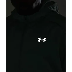 Discount Under Armour Mens Launch Run Hooded Jacket Grey