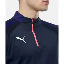Sale Puma Mens Liga Half Zip Top Navy