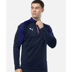 Sale Puma Mens Liga Half Zip Top Navy