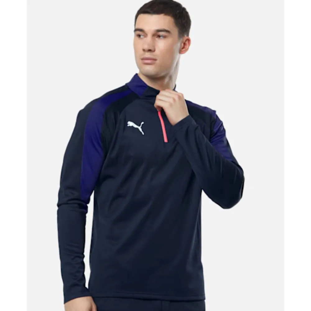Sale Puma Mens Liga Half Zip Top Navy