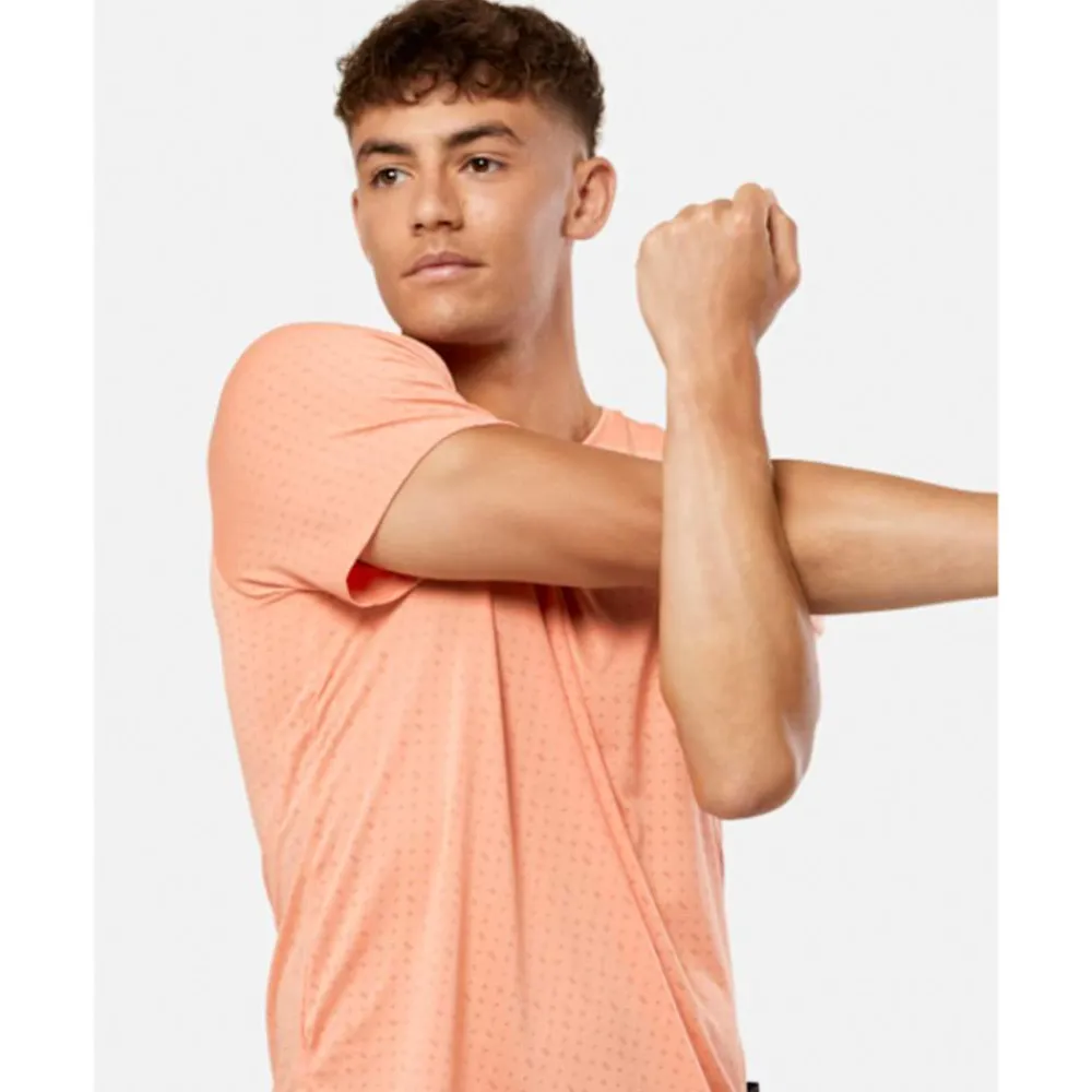 Fashion Nike Mens Miler Breathe T-Shirt Orange