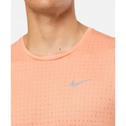 Fashion Nike Mens Miler Breathe T-Shirt Orange
