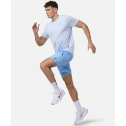 Online Nike Mens Miler Breathe T-Shirt Blue