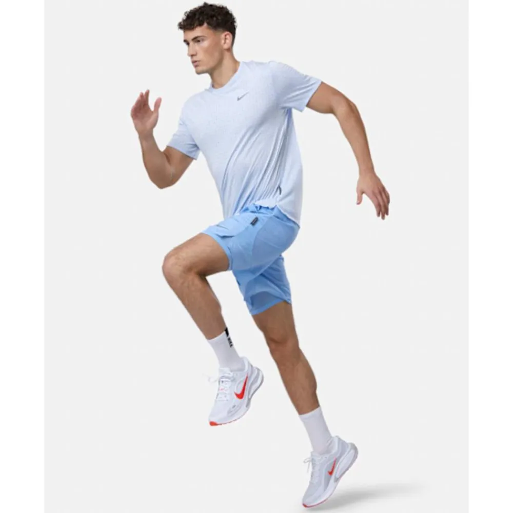 Online Nike Mens Miler Breathe T-Shirt Blue