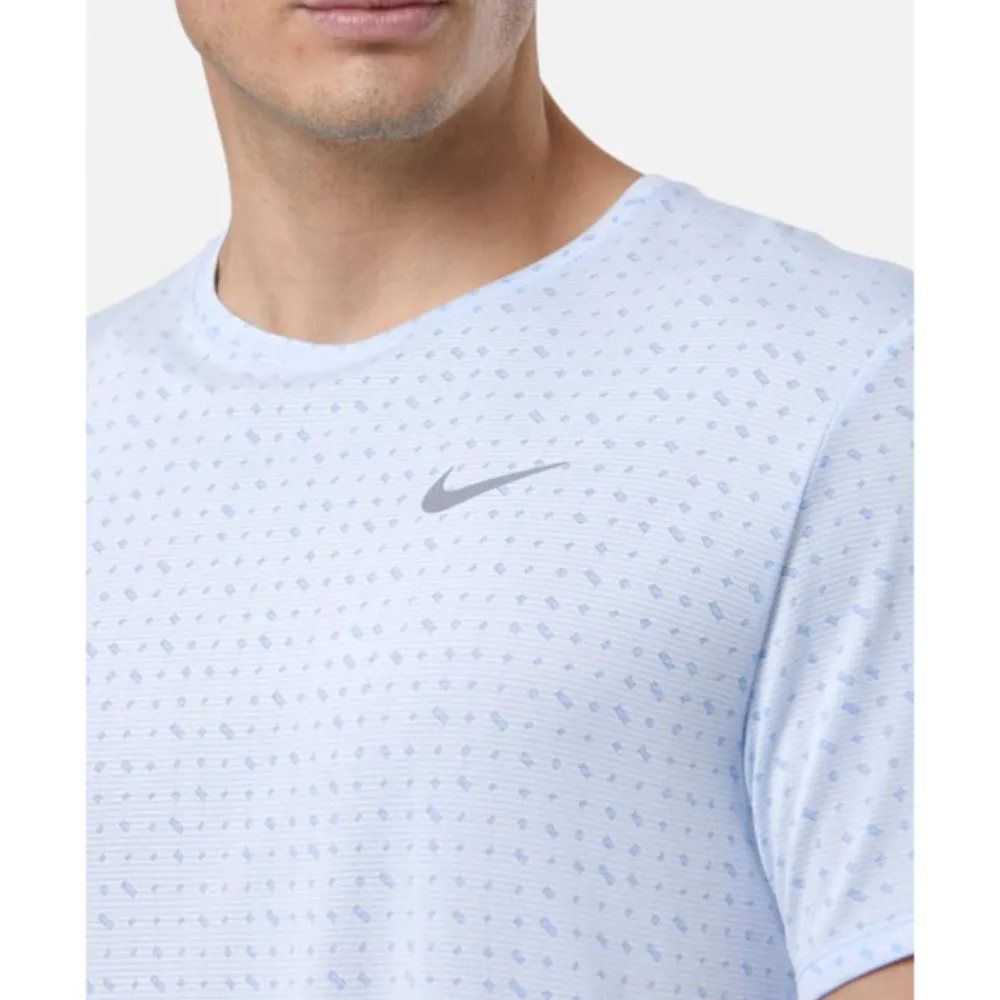 Online Nike Mens Miler Breathe T-Shirt Blue