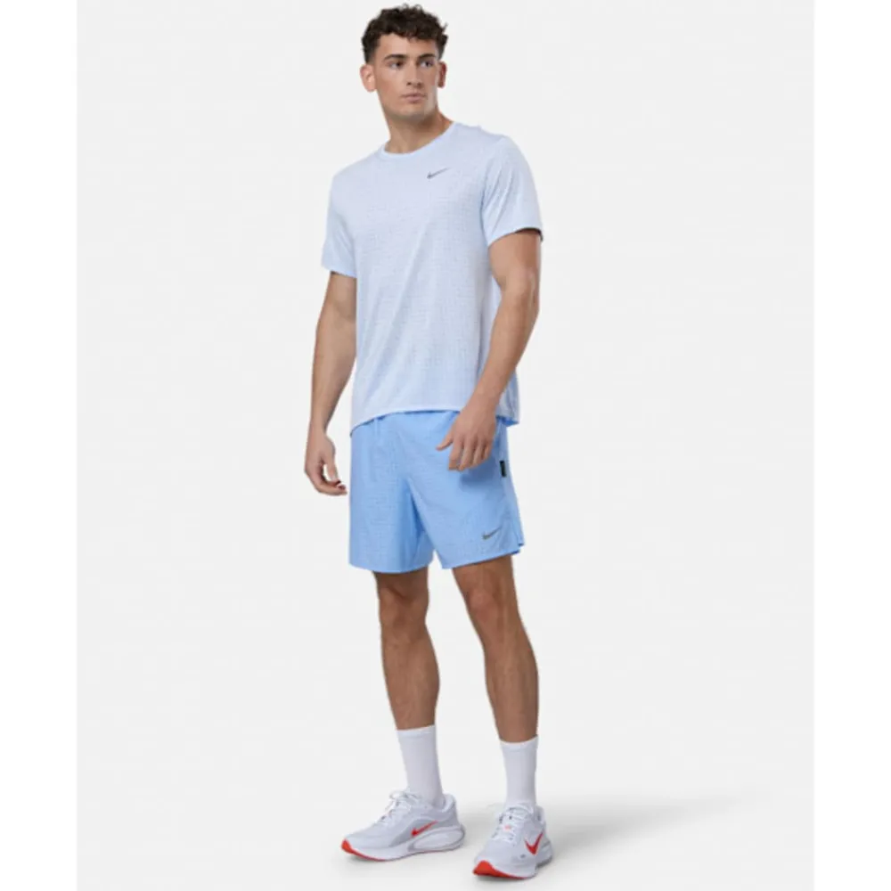Online Nike Mens Miler Breathe T-Shirt Blue
