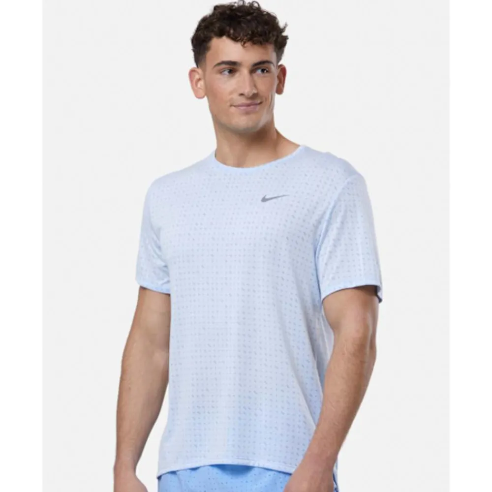 Online Nike Mens Miler Breathe T-Shirt Blue