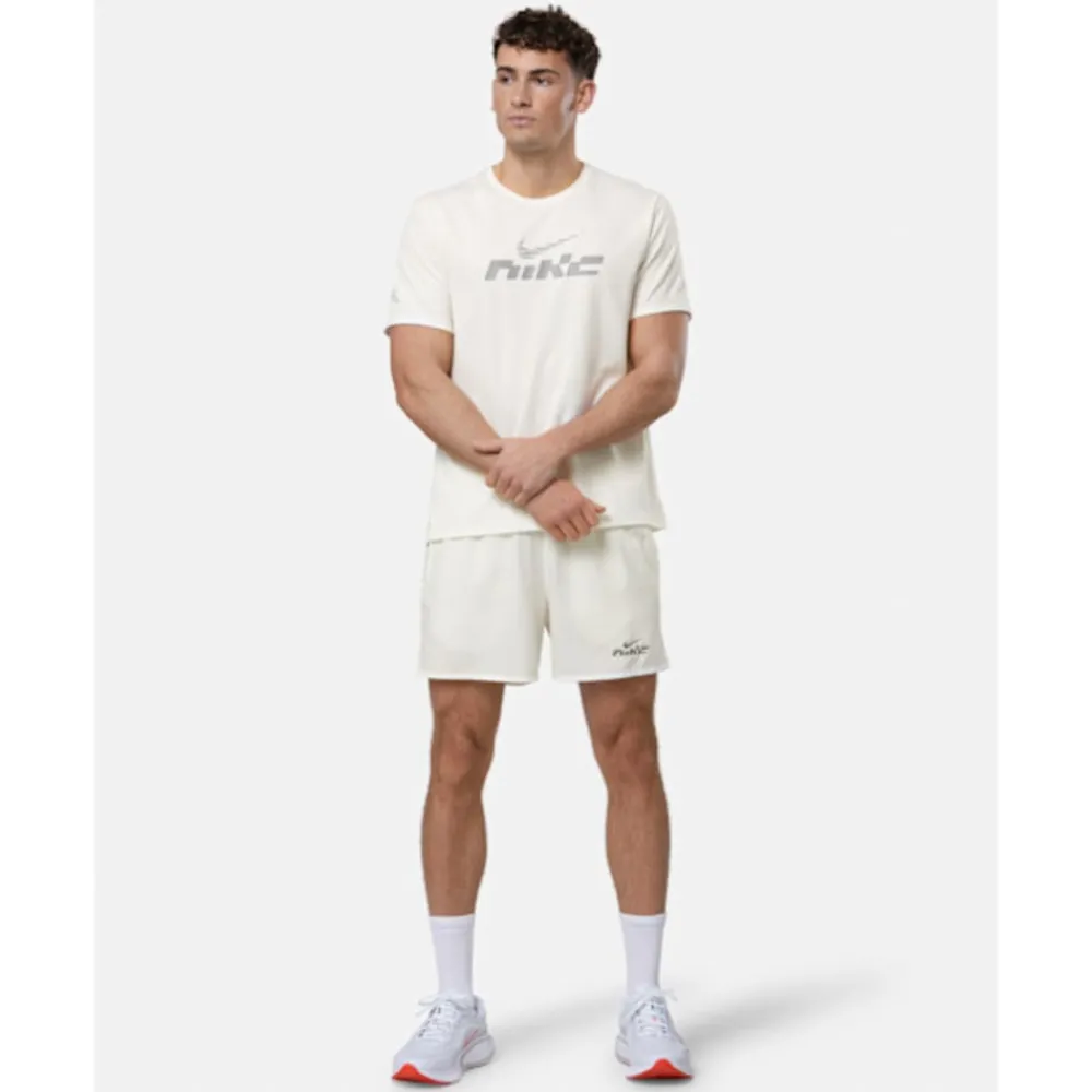 Fashion Nike Mens Miler Flash T-Shirt White