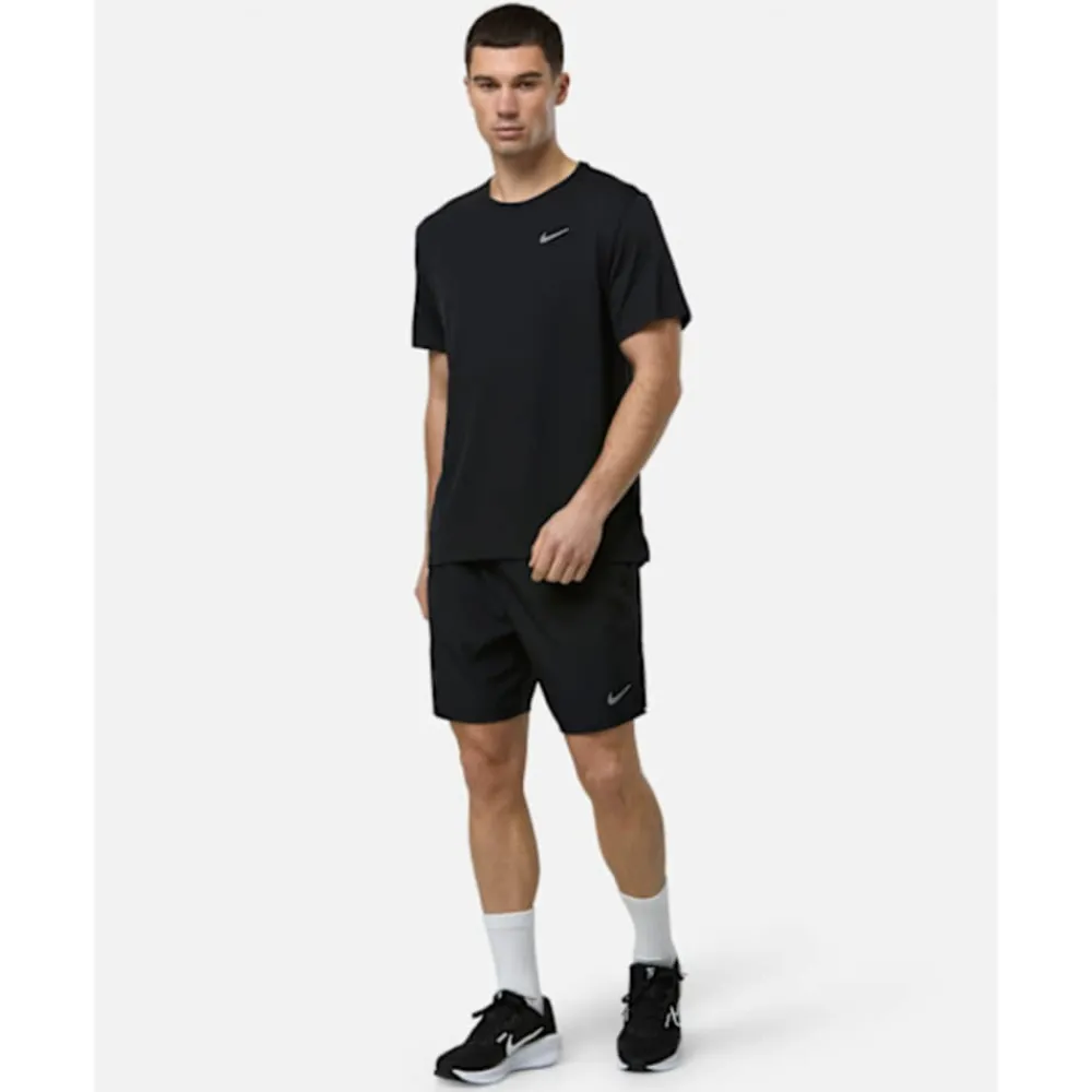 Outlet Nike Mens Miler T-Shirt Black