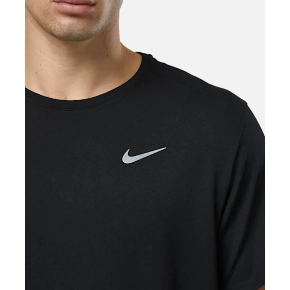 Outlet Nike Mens Miler T-Shirt Black