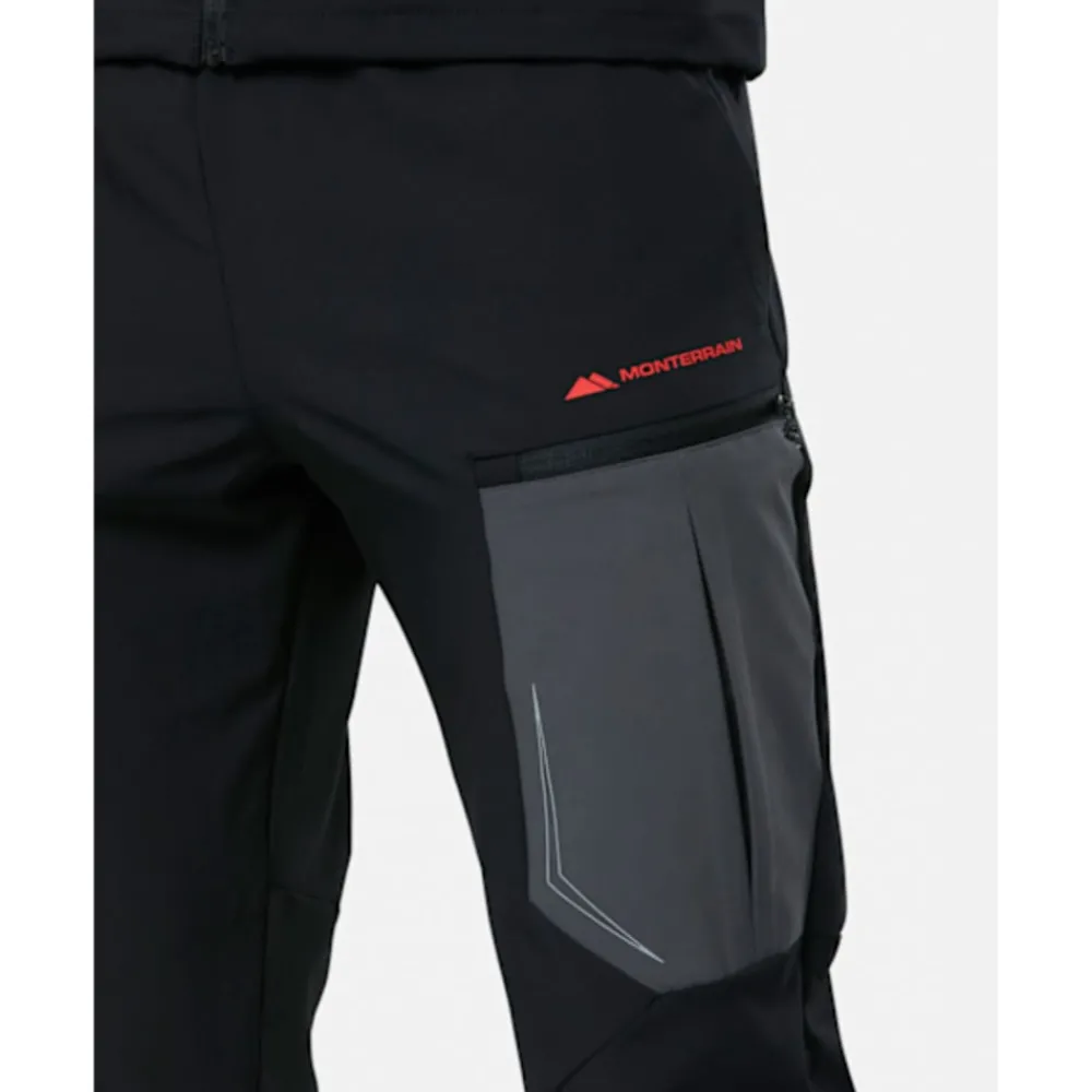Hot Monterrain Mens Orbit Woven Running Pant Black