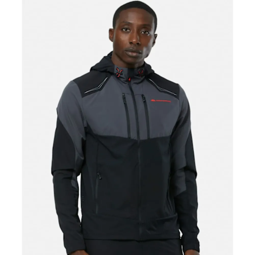 Online Monterrain Mens Orbit Woven Running Full Zip Jacket Black