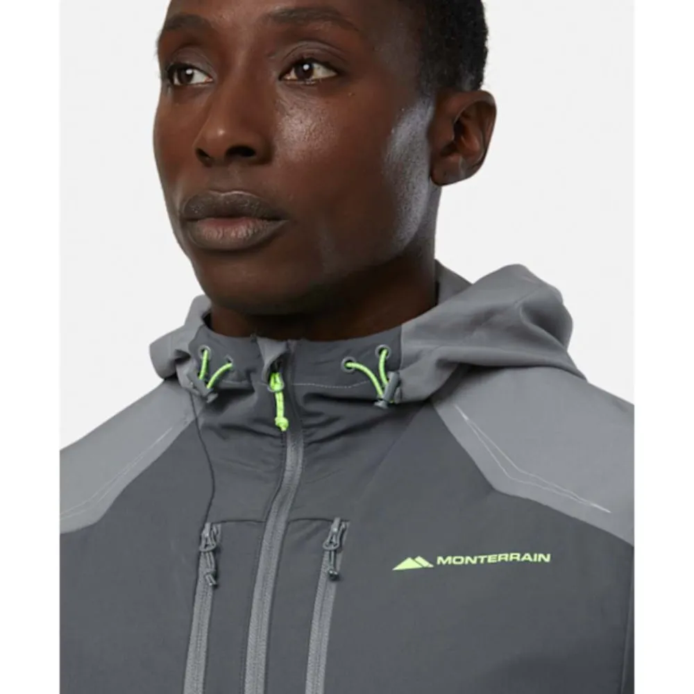 Discount Monterrain Mens Orbit Woven Running Jacket Grey