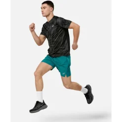 Sale Asics Mens Print Run T-Shirt Black