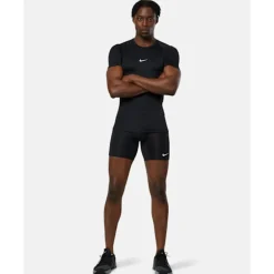New Nike Mens Pro Base Training T-Shirt Black