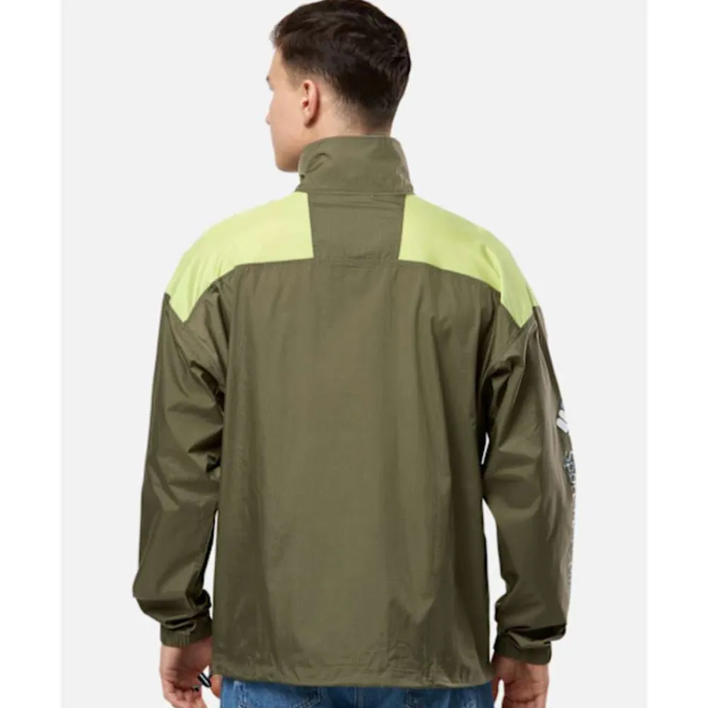 Hot Columbia Mens Riptide Anorak Jacket Green