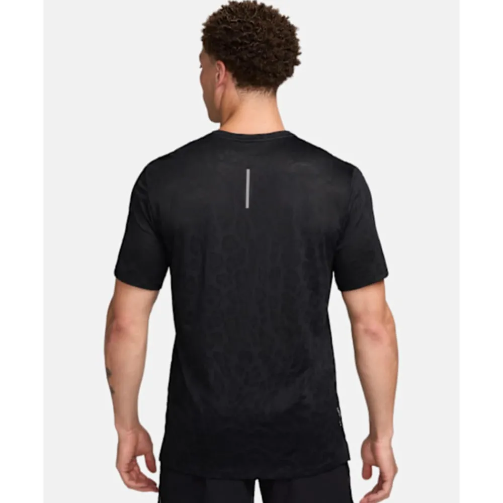 Discount Nike Mens Rise 365 Run Division T-Shirt Black