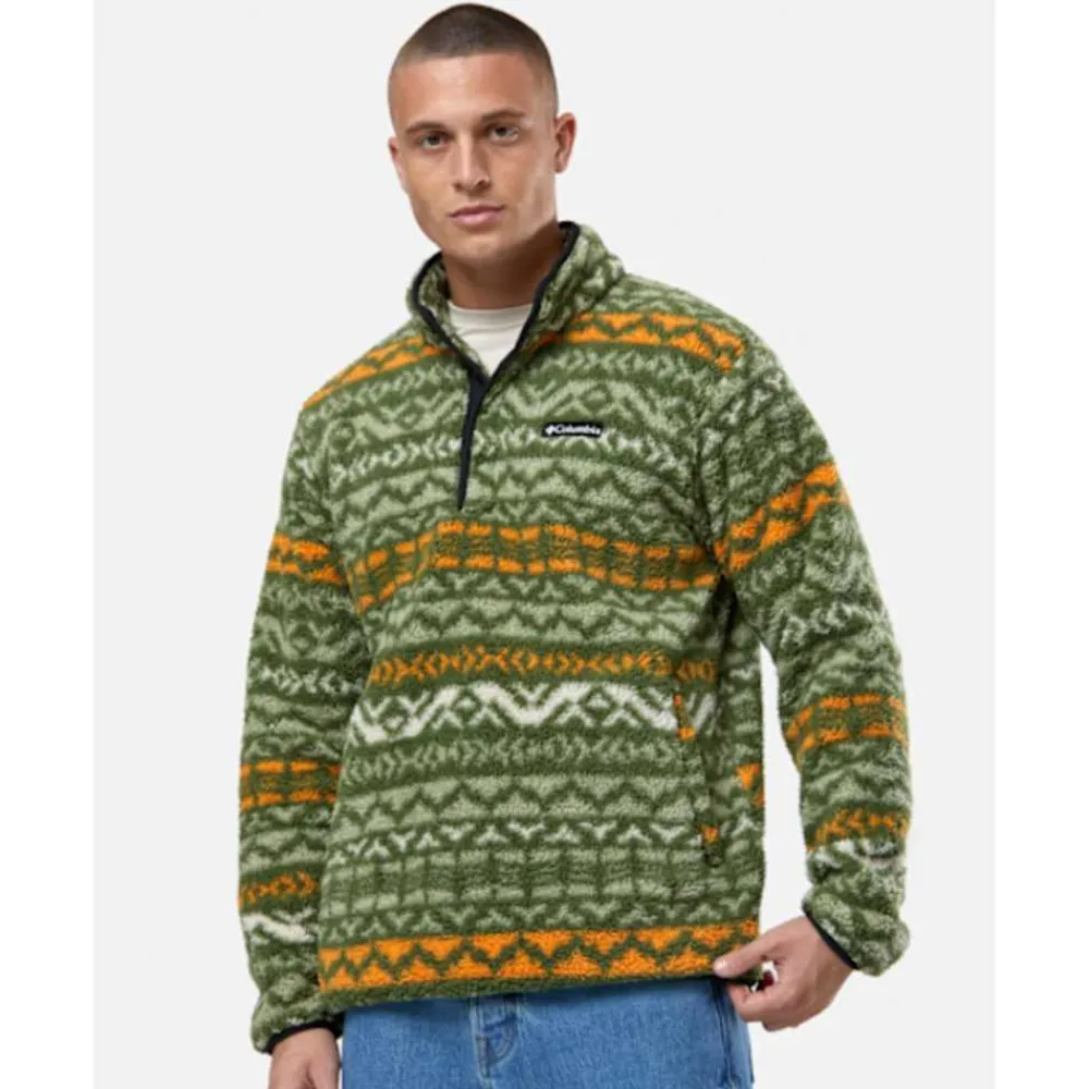 Sale Columbia Mens Rugged Ridge Half Snap Top Fleece Green
