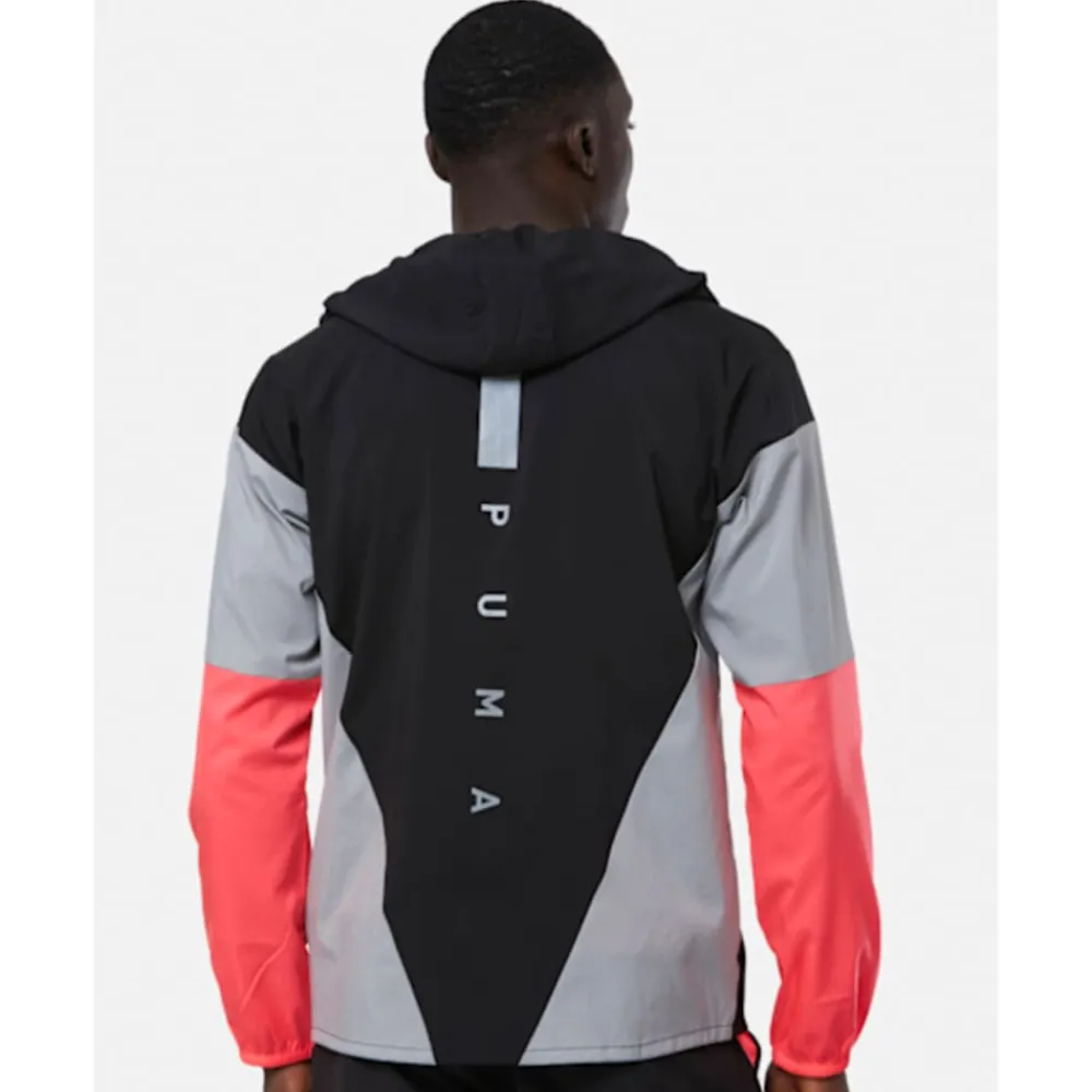 Fashion Puma Mens Run Woven Jacket Black