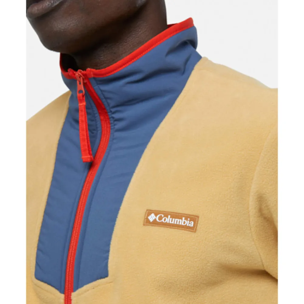 New Columbia Mens Sequoia Grove Full Zip Fleece Cream