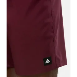 Discount adidas Mens Solid Swim Shorts Red
