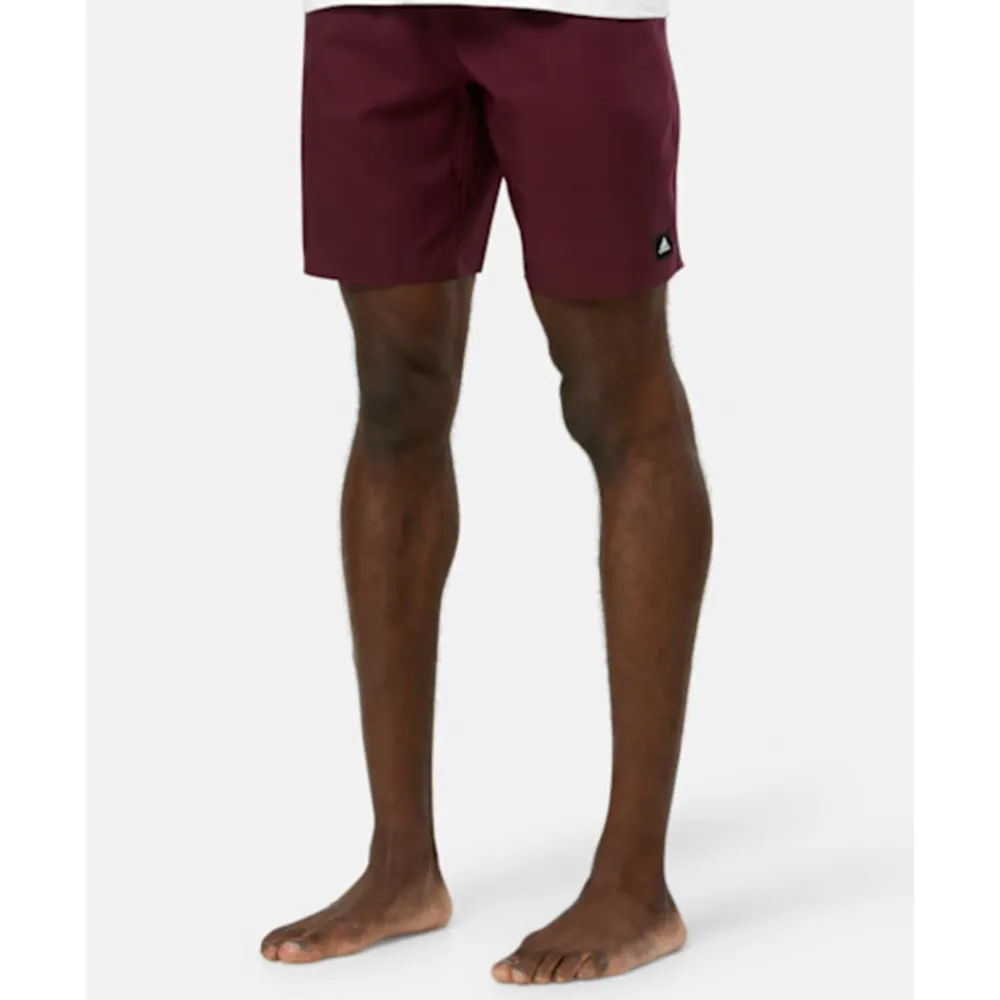 Discount adidas Mens Solid Swim Shorts Red