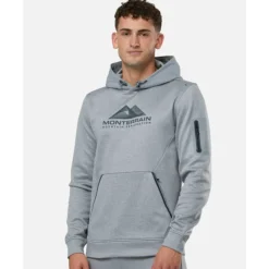 Outlet Monterrain Mens Speed 2.0 Poly Fleece Hoodie Grey