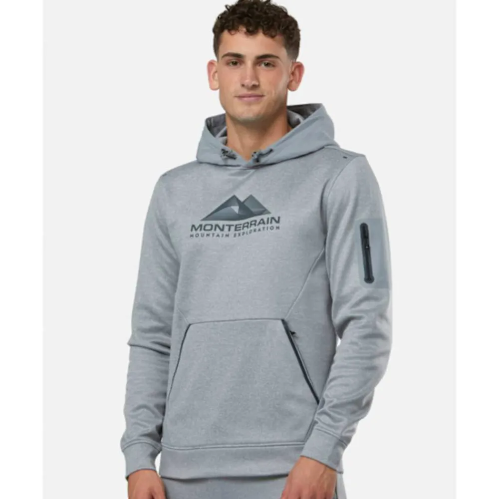 Outlet Monterrain Mens Speed 2.0 Poly Fleece Hoodie Grey