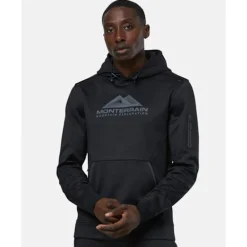 Discount Monterrain Mens Speed 2.0 Poly Fleece Hoodie Black