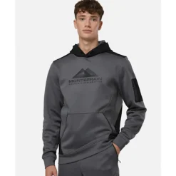 Fashion Monterrain Mens Speed 2.0 Poly Fleece Hoodie Grey