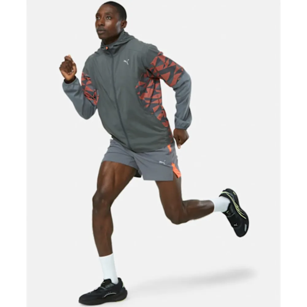 Discount Puma Mens Speed Ultrabreath Woven Short Grey