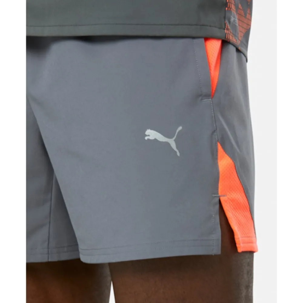 Discount Puma Mens Speed Ultrabreath Woven Short Grey