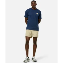 Hot New Balance Mens Stretch Woven 5 Inch Short Cream