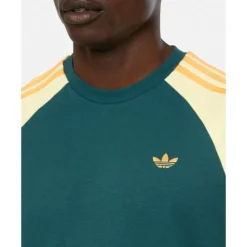 Best adidas Originals Mens 3-Stripe Cali T-Shirt Green