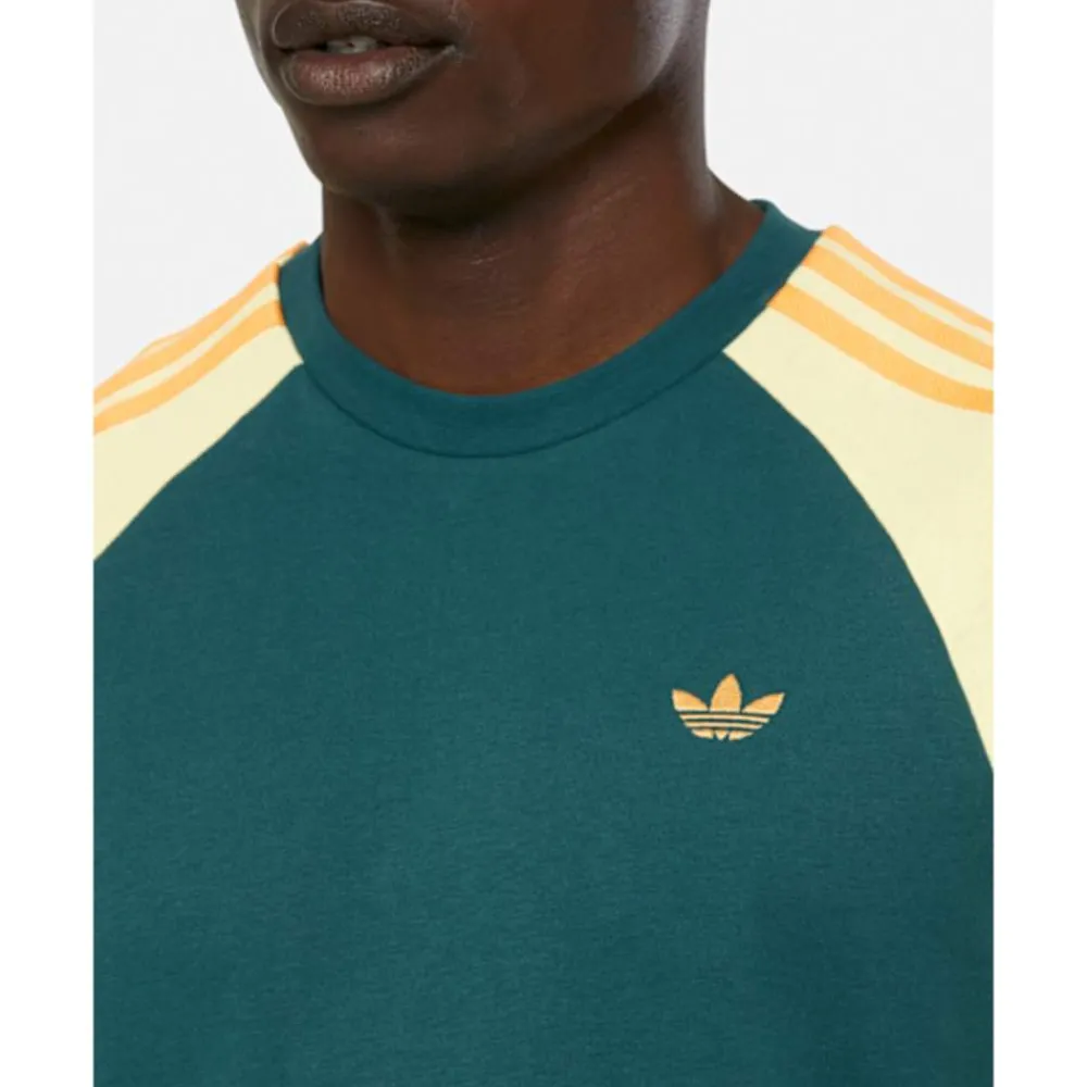 Best adidas Originals Mens 3-Stripe Cali T-Shirt Green