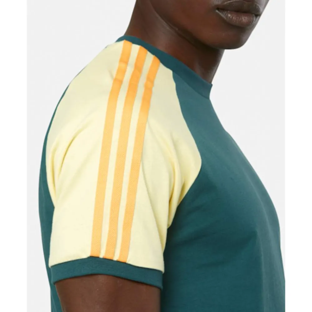 Best adidas Originals Mens 3-Stripe Cali T-Shirt Green