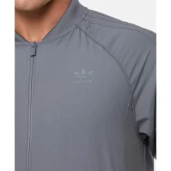 Hot adidas Originals Mens Superstar Woven Track Top Grey