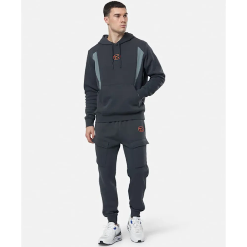 New Nike Mens Swoosh Air Hoodie Grey