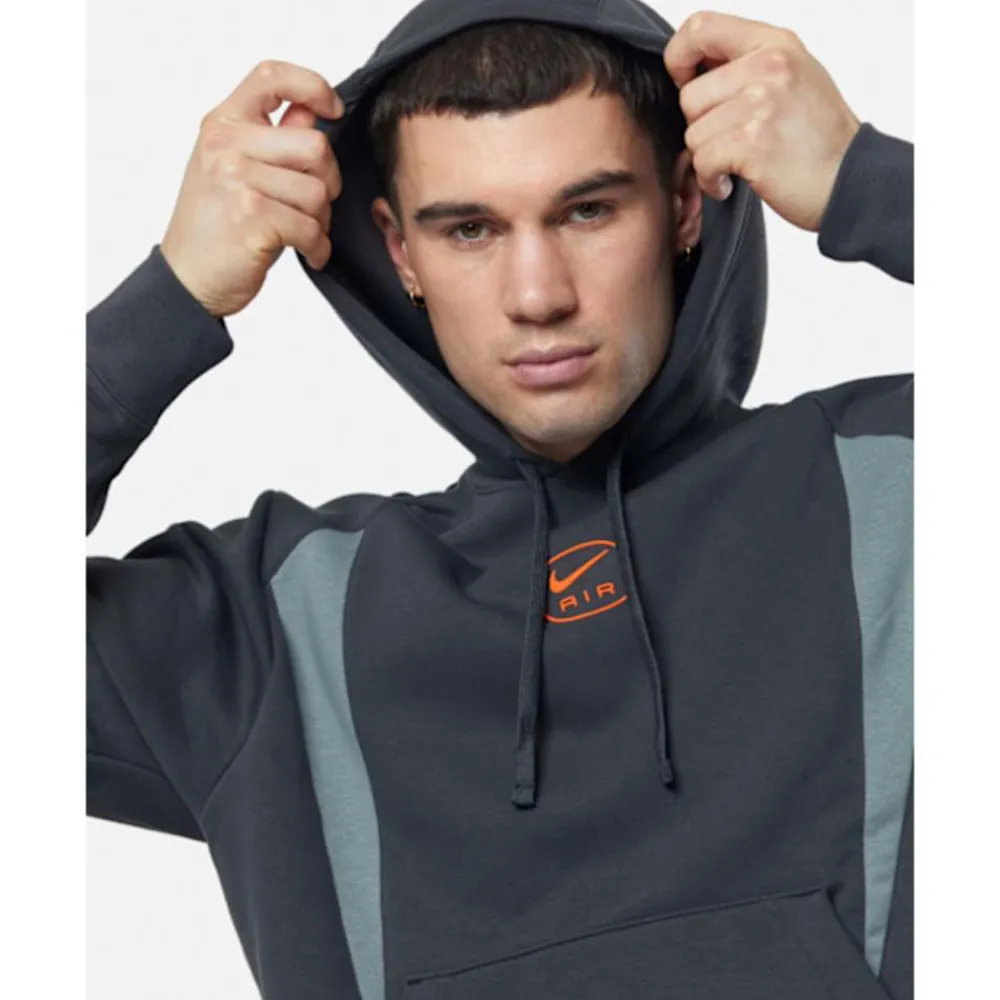 New Nike Mens Swoosh Air Hoodie Grey