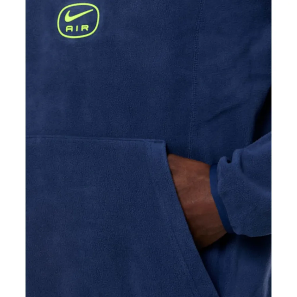 Sale Nike Mens Swoosh Air Polar Fleece Half Zip Top Navy